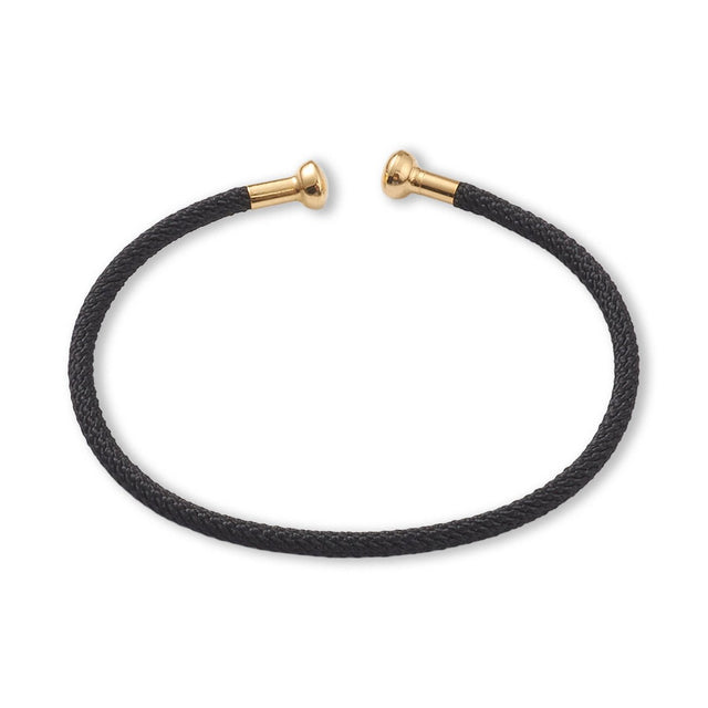 Offenes Armband aus geflochtenem Draht mit Schraubverschluss - PerlineBeads SA