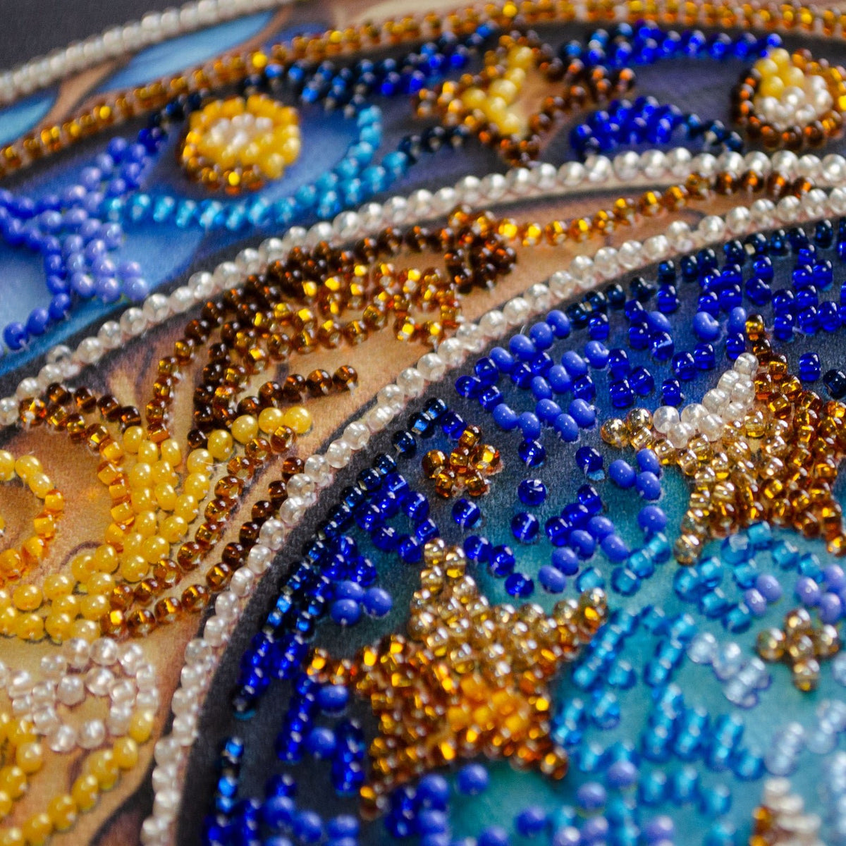 Perlen-Stickbild Mond & Sterne • Magical Dreams • 20 x 20 cm - PerlineBeads SA