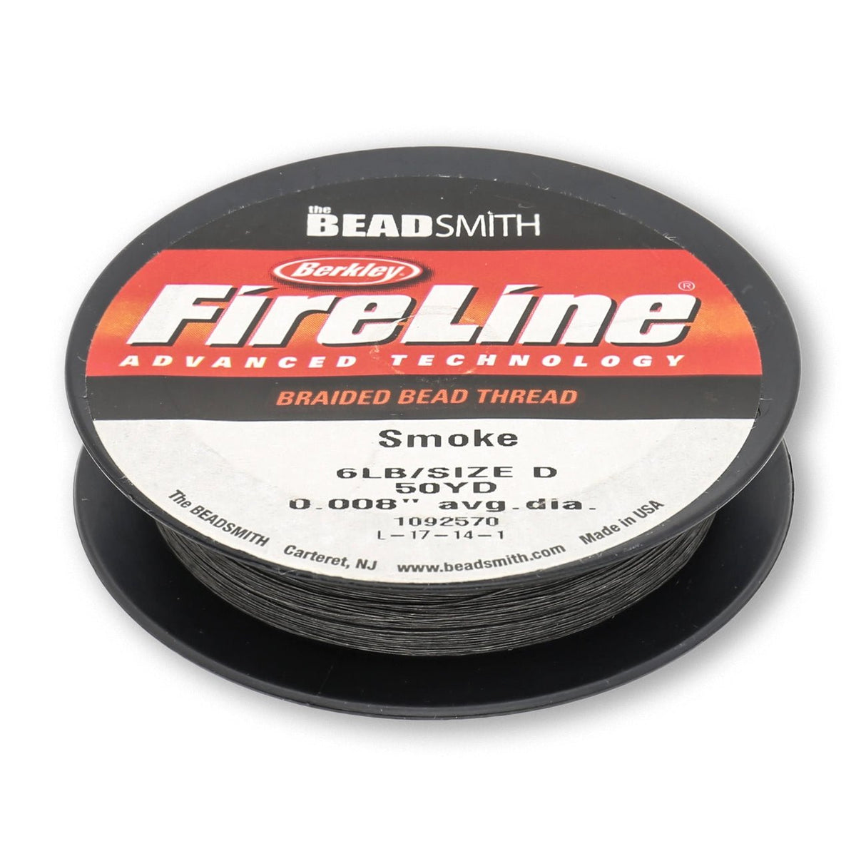 Perlenfaden Fireline 6 lb - Smoke 45 m (50 YD) - PerlineBeads SA