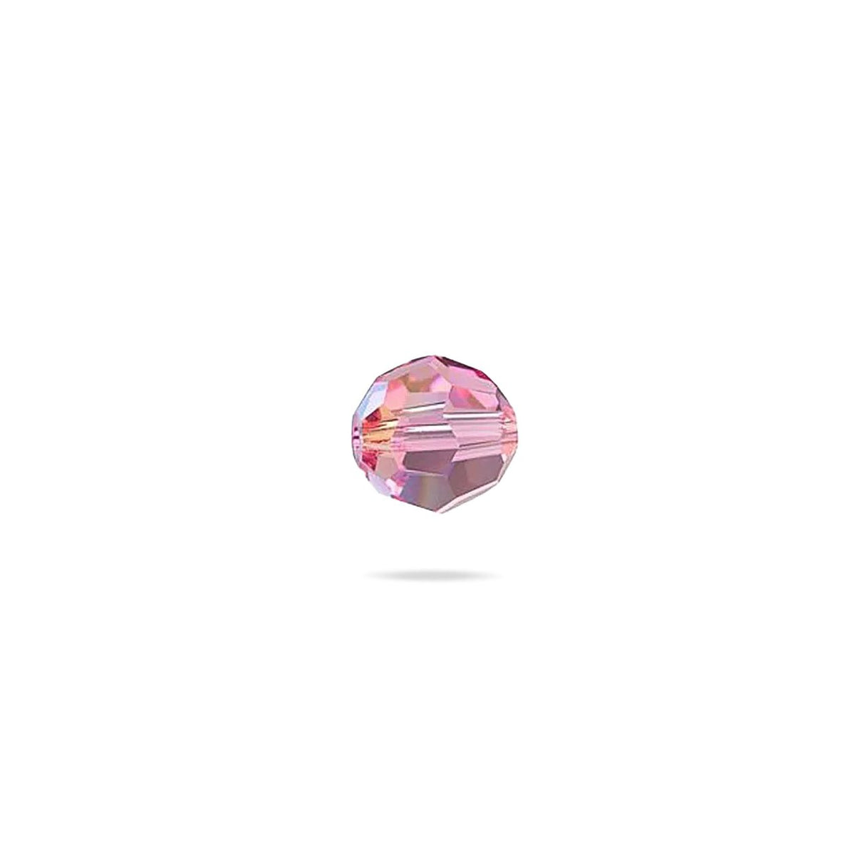 PRESTIGE 5000 Kristall, Classic runde Perle, 4 mm - Rose Shimmer (6 Stk.) - PerlineBeads SA