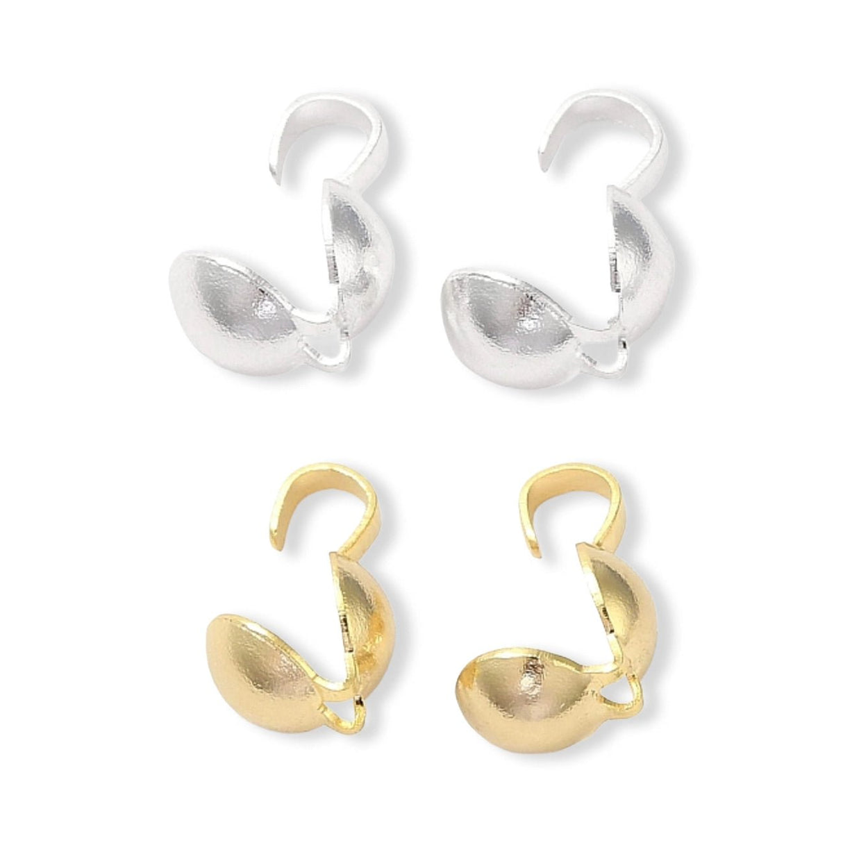 Quetschkalotten 8,5 x 4,5 mm (20 Stk.) - PerlineBeads SA