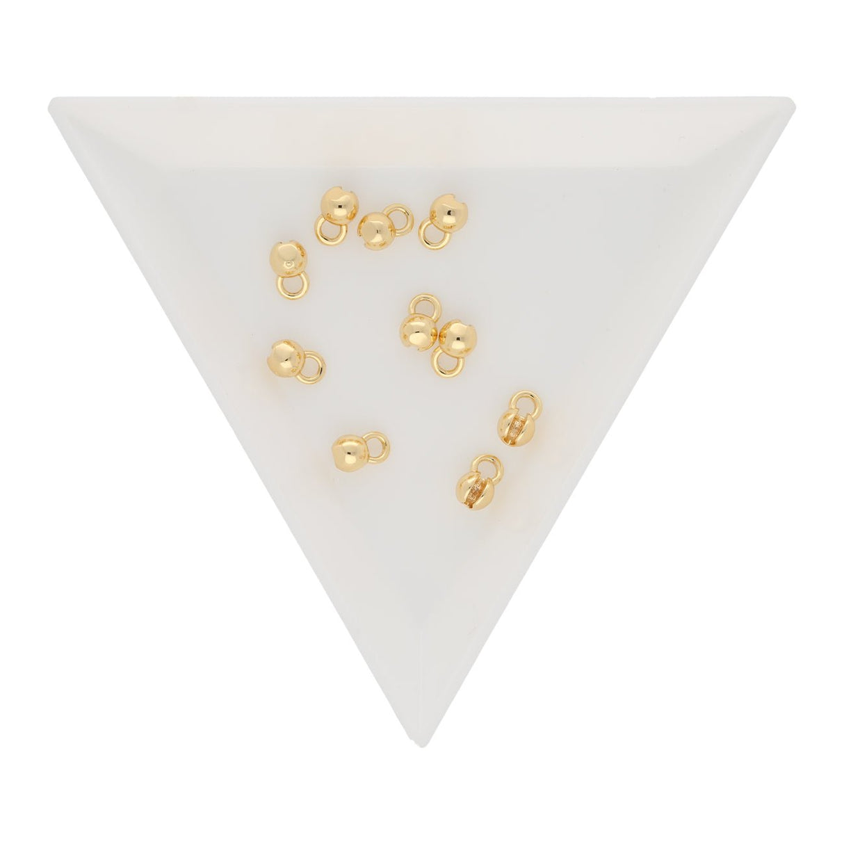 Quetschkalotten vergoldet – 6x4 mm (10 Stk.) - PerlineBeads SA