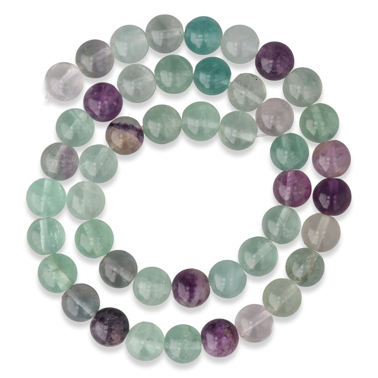 Regenbogenfluorit Perlen · rund · 8 mm - PerlineBeads SA