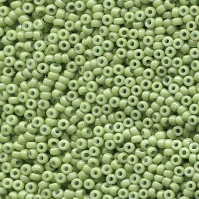 Rocailles - Perlen Miyuki 11/0 – Duracoat Opaque Dyed Spring Green - PerlineBeads SA