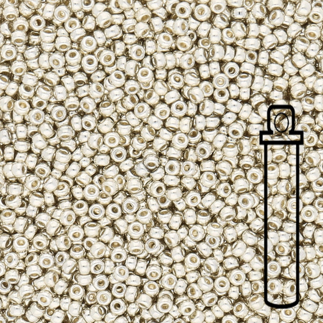 Rocailles - Perlen Miyuki 11/0 – Galvanized Silver - PerlineBeads SA