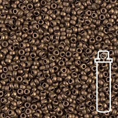 Rocailles - Perlen Miyuki 11/0 – Matte Metallic Dark Bronze - PerlineBeads SA