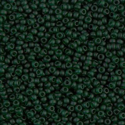Rocailles - Perlen Miyuki 11/0 – Matte Transparent Emerald - PerlineBeads SA