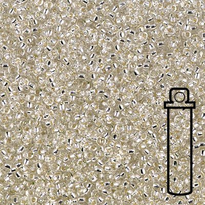 Rocailles - Perlen Miyuki 15/0 – Silver Lined Crystal - PerlineBeads SA