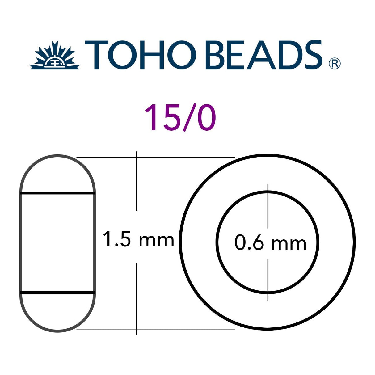 Rocailles - Perlen Toho 15/0 – Transparent - Lustered Rosaline - PerlineBeads SA