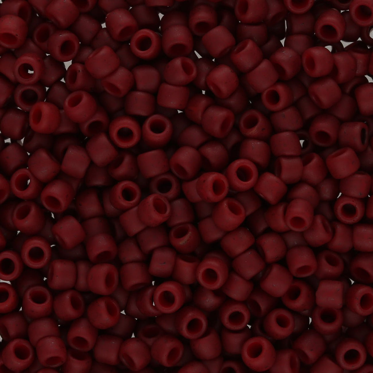 Rocailles-Perlen Toho 8/0 – Semi Glazed Dark Red - PerlineBeads