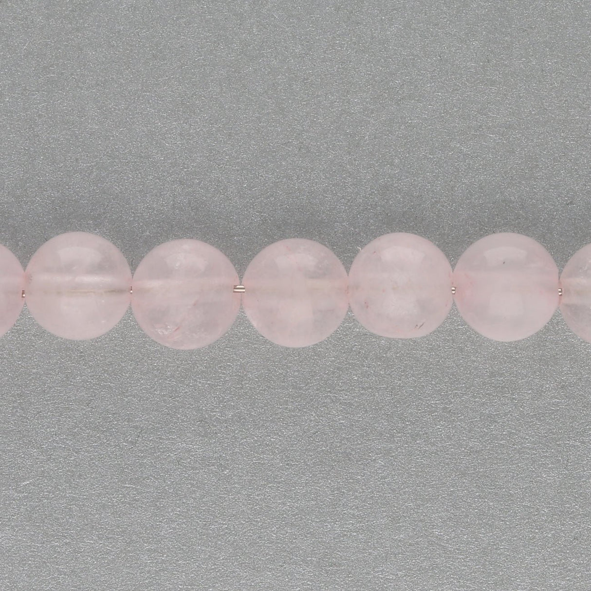 Rosenquarz-Perlen, rund - 6 mm - PerlineBeads