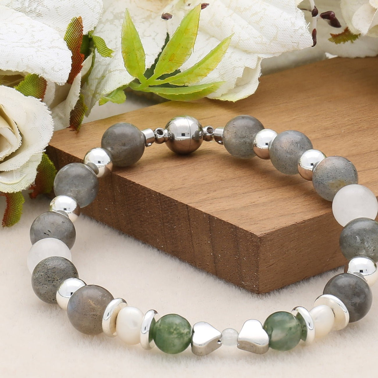 Runder Magnetverschluss ∅ 8 mm – Edelstahl PVD Beschichtung - PerlineBeads SA