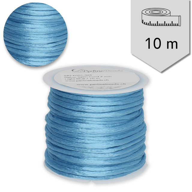Satin Kordel ∅ 2 mm - 10 meter - PerlineBeads SA