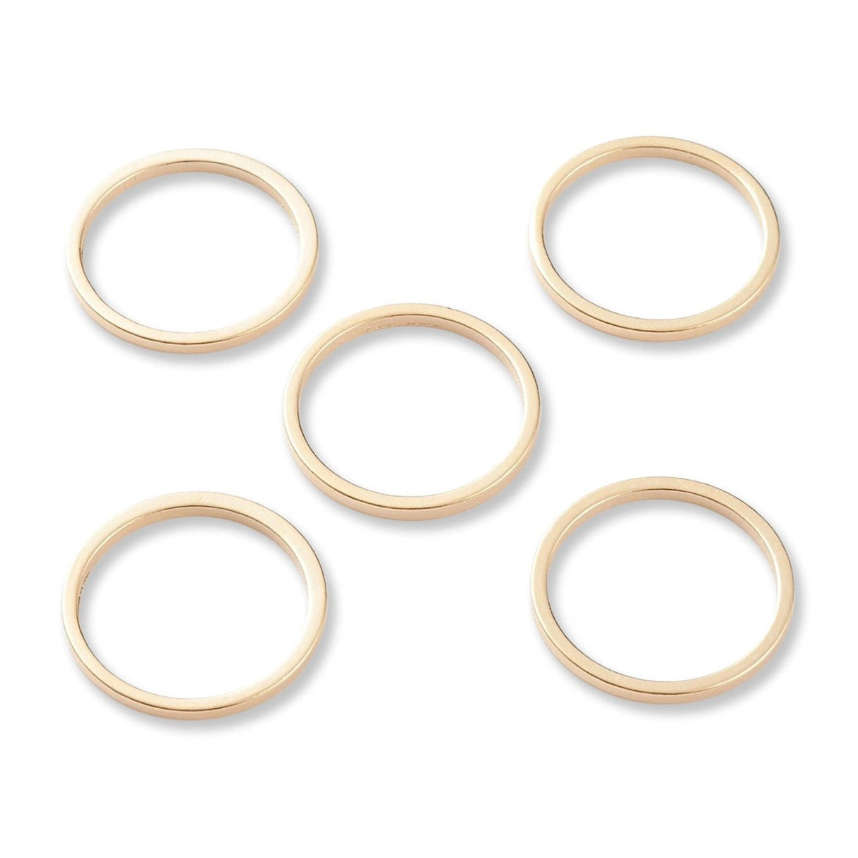 Schmuckverbinder Ringform, Ø 15 mm - Gold - PerlineBeads SA