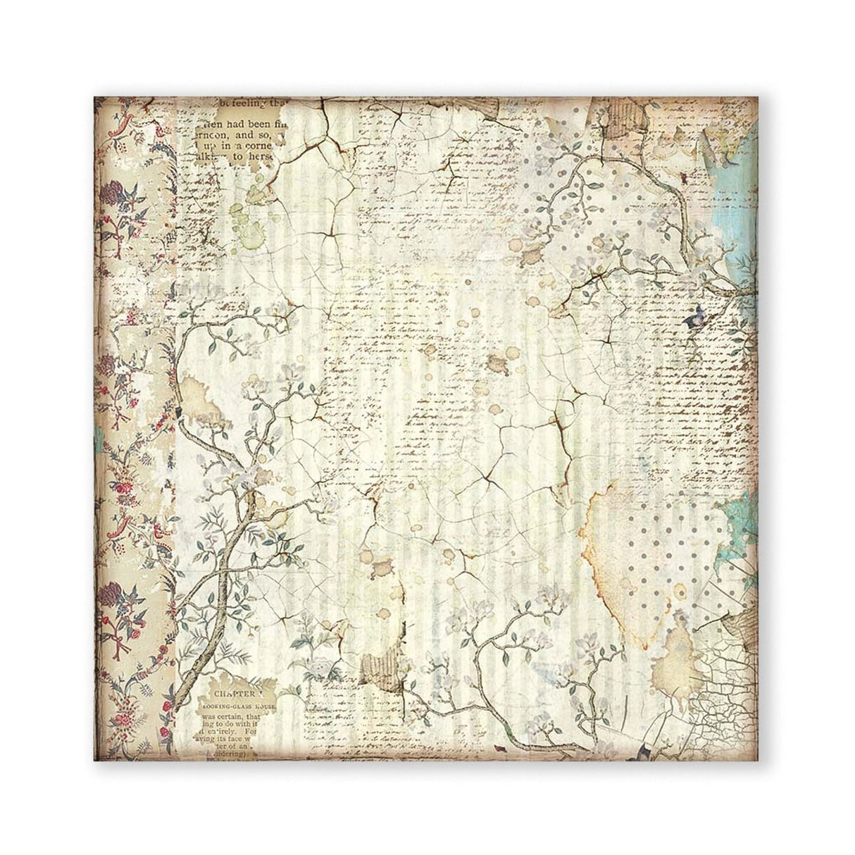 Scrapbook - Block "Alice" Backgrounds - Double Face - 10 Seiten - 20,3 x 20,3 (8x8 inch) - PerlineBeads SA