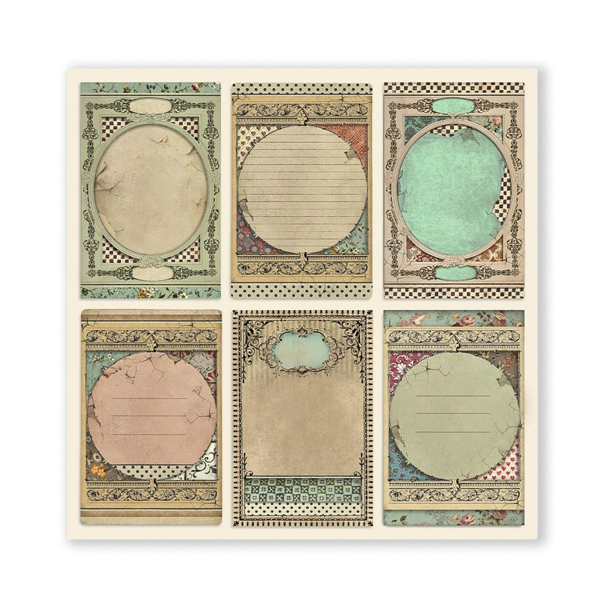 Scrapbook - Block "Alice in Wonderland" - Double Face - 10 Seiten - 30,5 x 30,5 cm (12 x 12 inch) - PerlineBeads SA