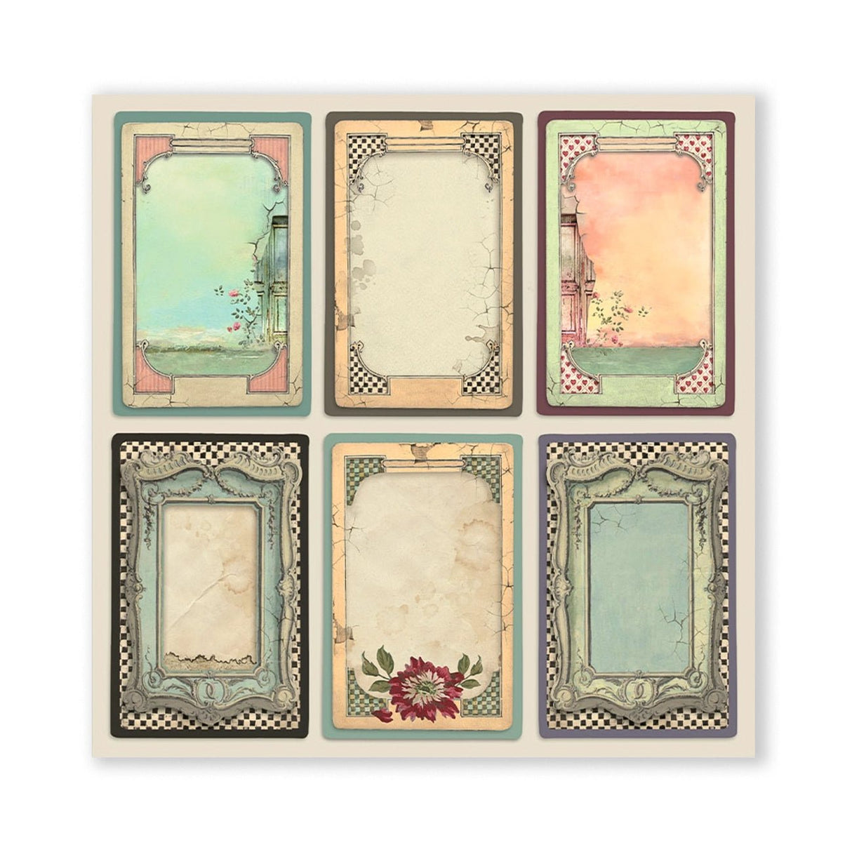 Scrapbook - Block "Alice in Wonderland" - Double Face - 10 Seiten - 30,5 x 30,5 cm (12 x 12 inch) - PerlineBeads SA