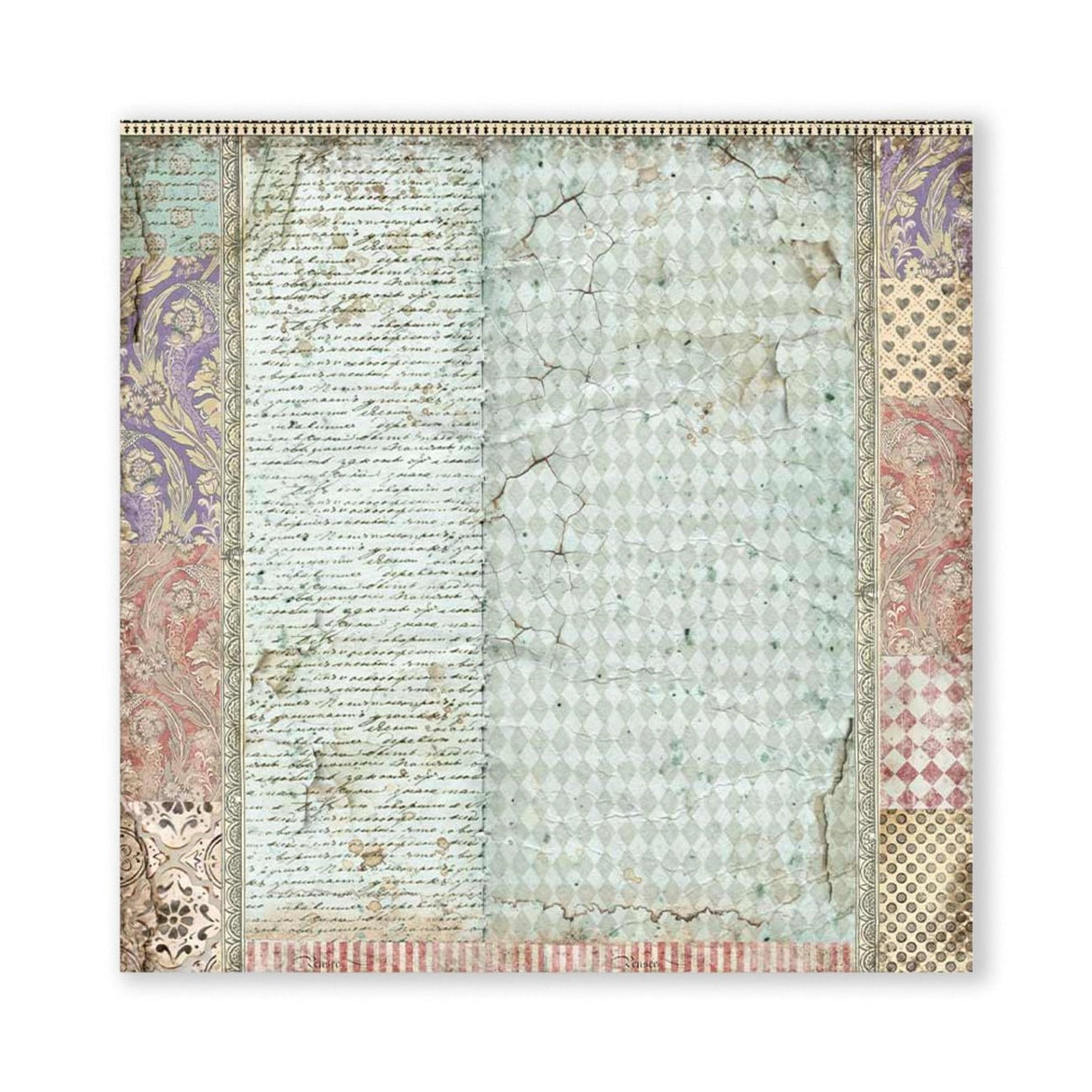 Scrapbook - Block "Alice Through the Looking Glass" - Double Face - 10 Seiten - 20,3 x 20,3 (8x8 inch) - PerlineBeads SA