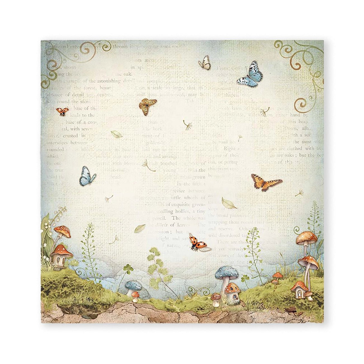 Scrapbook - Block "Hidde Grove" - Double Face - 10 Seiten - 30,5 x 30,5 cm (12 x 12 inch) - PerlineBeads SA