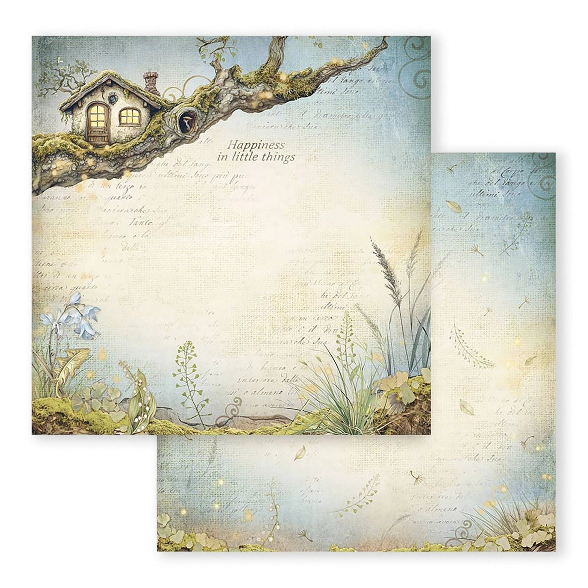 Scrapbook - Block "Hidde Grove" - Double Face - 10 Seiten - 30,5 x 30,5 cm (12 x 12 inch) - PerlineBeads SA