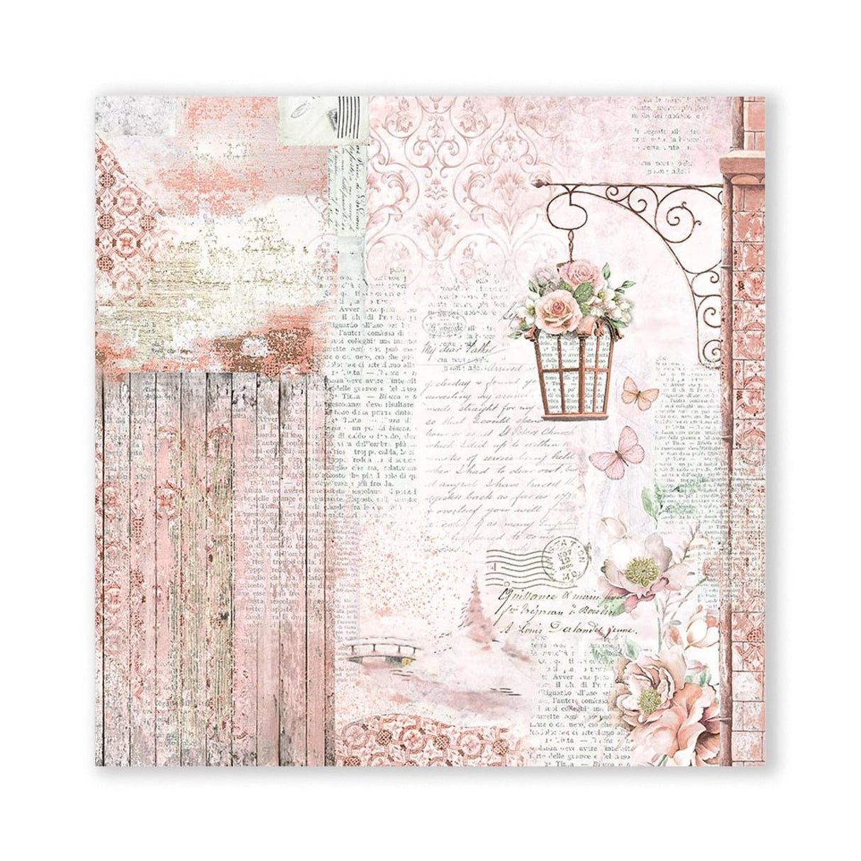 Scrapbook - Block "Roseland" - Double Face - 10 Seiten - 20,3 x 20,3 (8x8 inch) - PerlineBeads SA