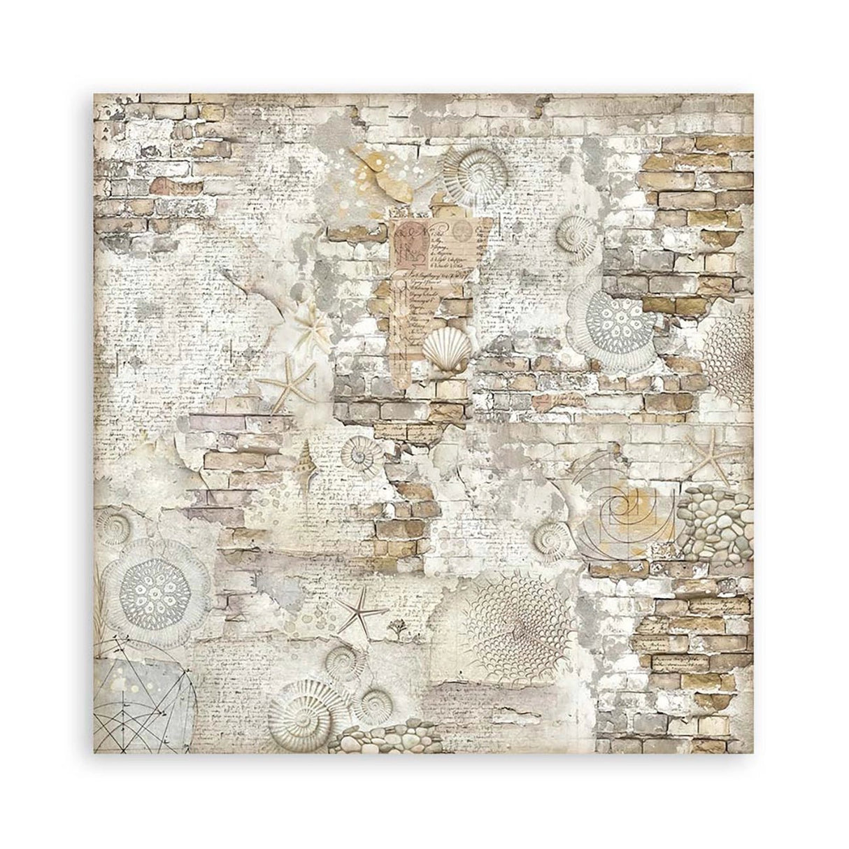 Scrapbook - Block "Silent Sea" Backgrounds - Double Face - 10 Seiten - 20,3 x 20,3 (8x8 inch) - PerlineBeads SA