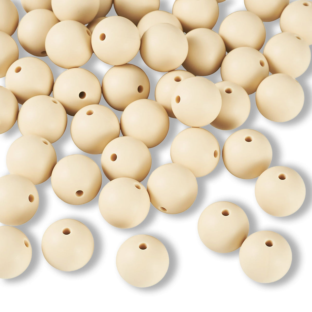 Silikon-Perle Rund • Lemon Chiffon, 15mm - PerlineBeads SA