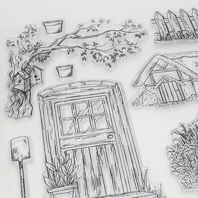 Silikon - Stempel "Gartenidylle" - PerlineBeads SA