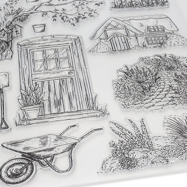 Silikon - Stempel "Gartenidylle" - PerlineBeads SA