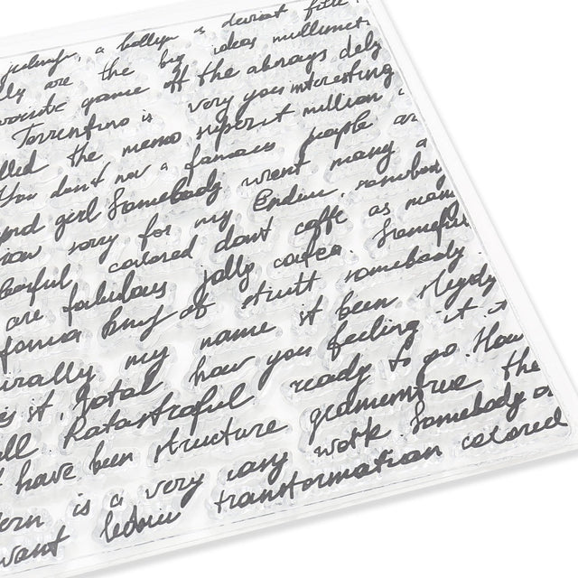 Silikon - Stempel "Handschrift" - PerlineBeads SA