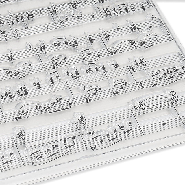 Silikon - Stempel "Notenblatt" - PerlineBeads SA