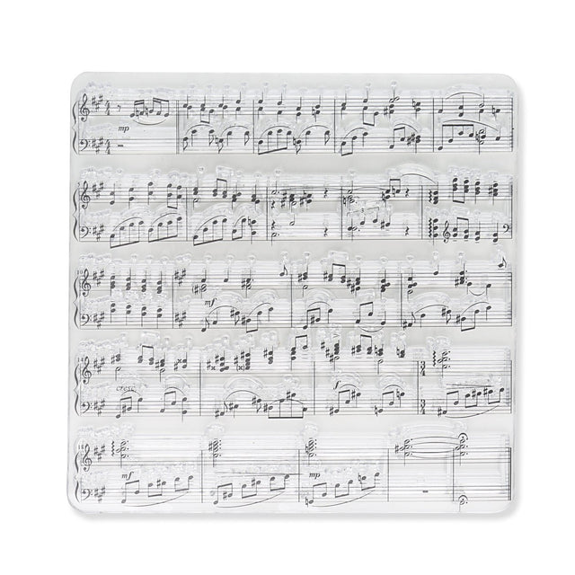 Silikon - Stempel "Notenblatt" - PerlineBeads SA