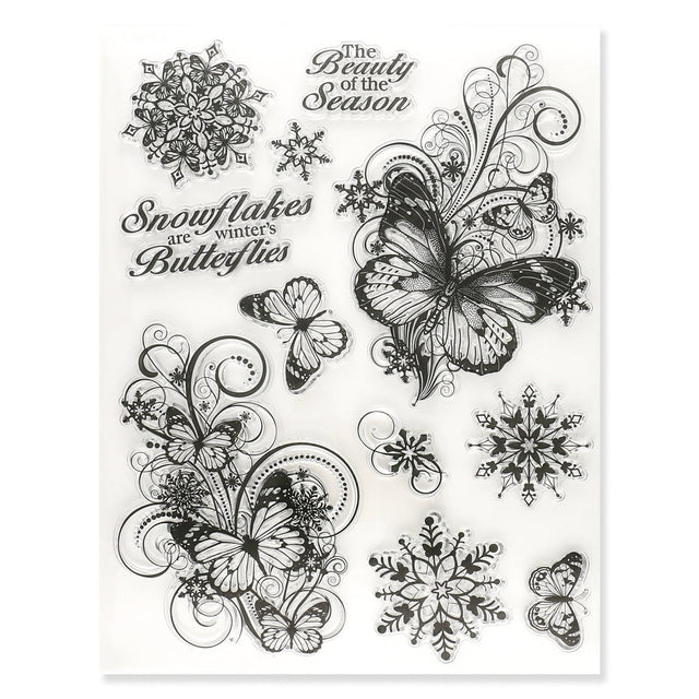 Silikon - Stempel "Schmetterlinge" - PerlineBeads SA