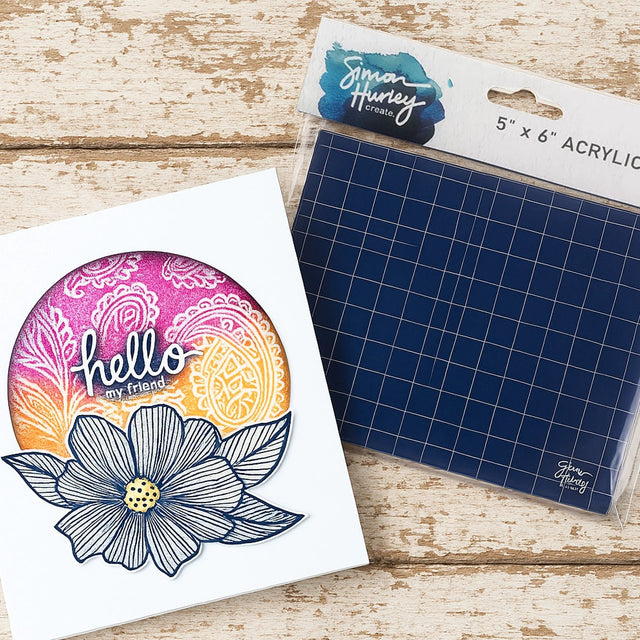 Simon Hurley create. Acrylblock - 5" x 6" - PerlineBeads SA