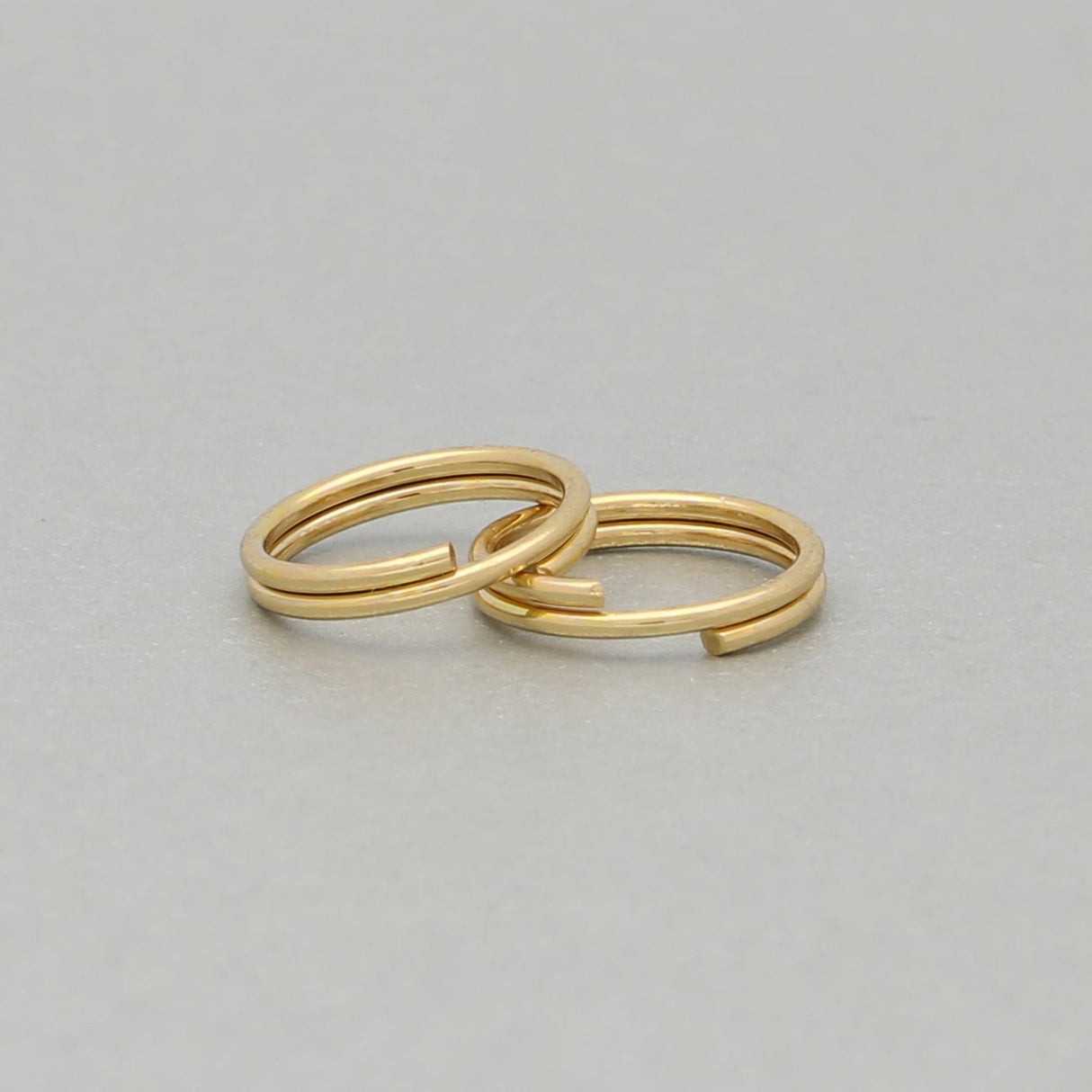 Spaltringe Edelstahl 10 mm - Vergoldet - PerlineBeads SA