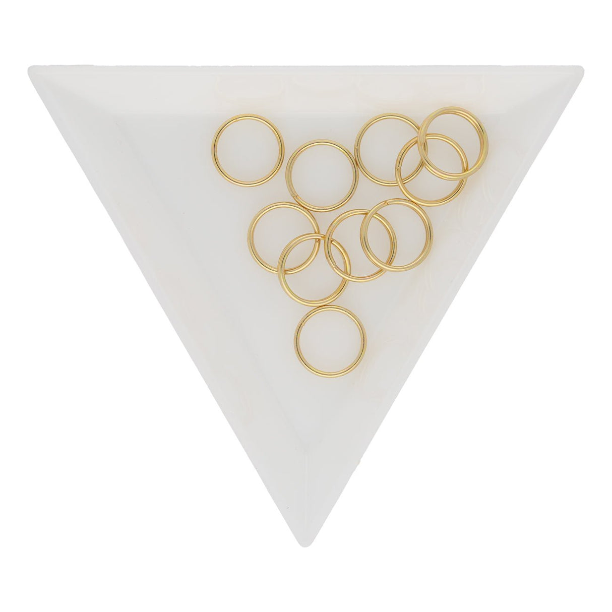 Spaltringe Edelstahl 10 mm - Vergoldet - PerlineBeads SA