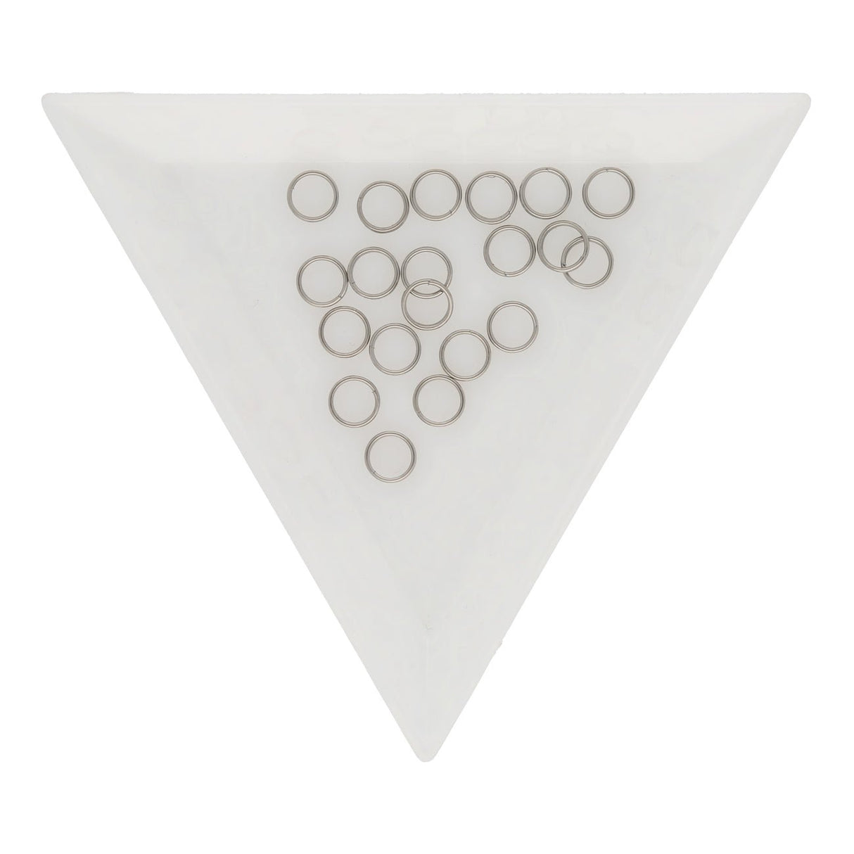 Spaltringe Edelstahl 5 mm - Farbe Stahl - PerlineBeads SA