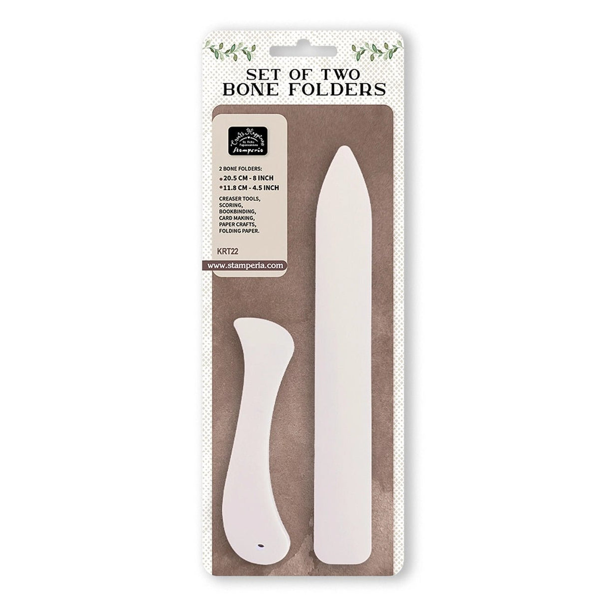 Stamperia „Create Happiness“ Falzbein - Duo – 8″ & 4,5″ (ca. 20 cm / 11 cm) - PerlineBeads SA