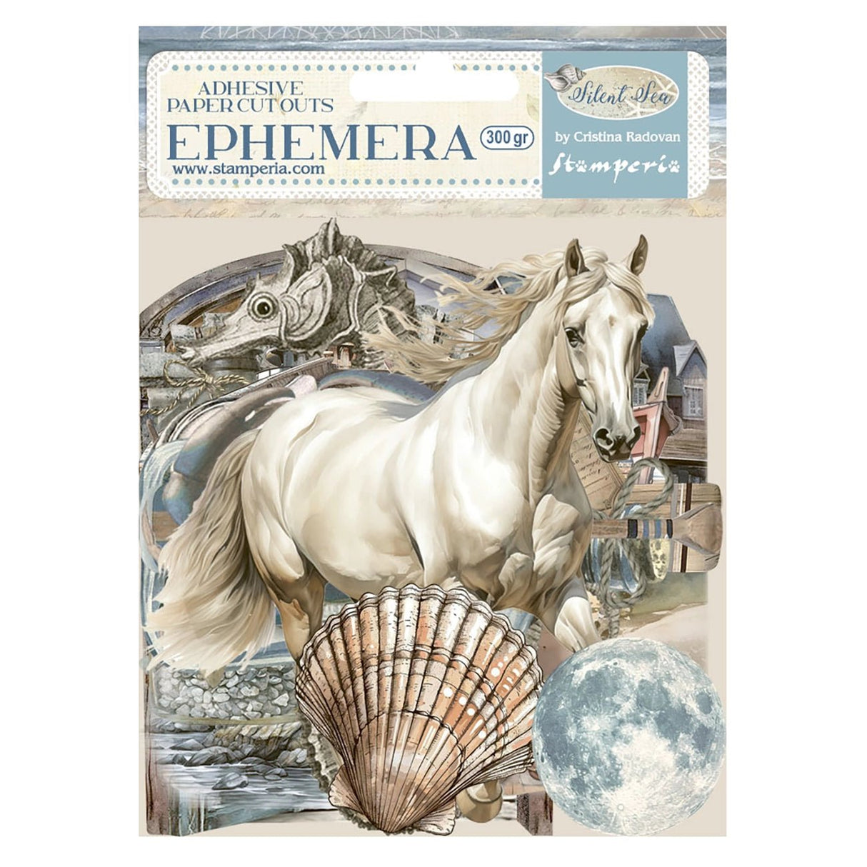 Stamperia Silent Sea – Ephemera (28 - teilig) - PerlineBeads SA