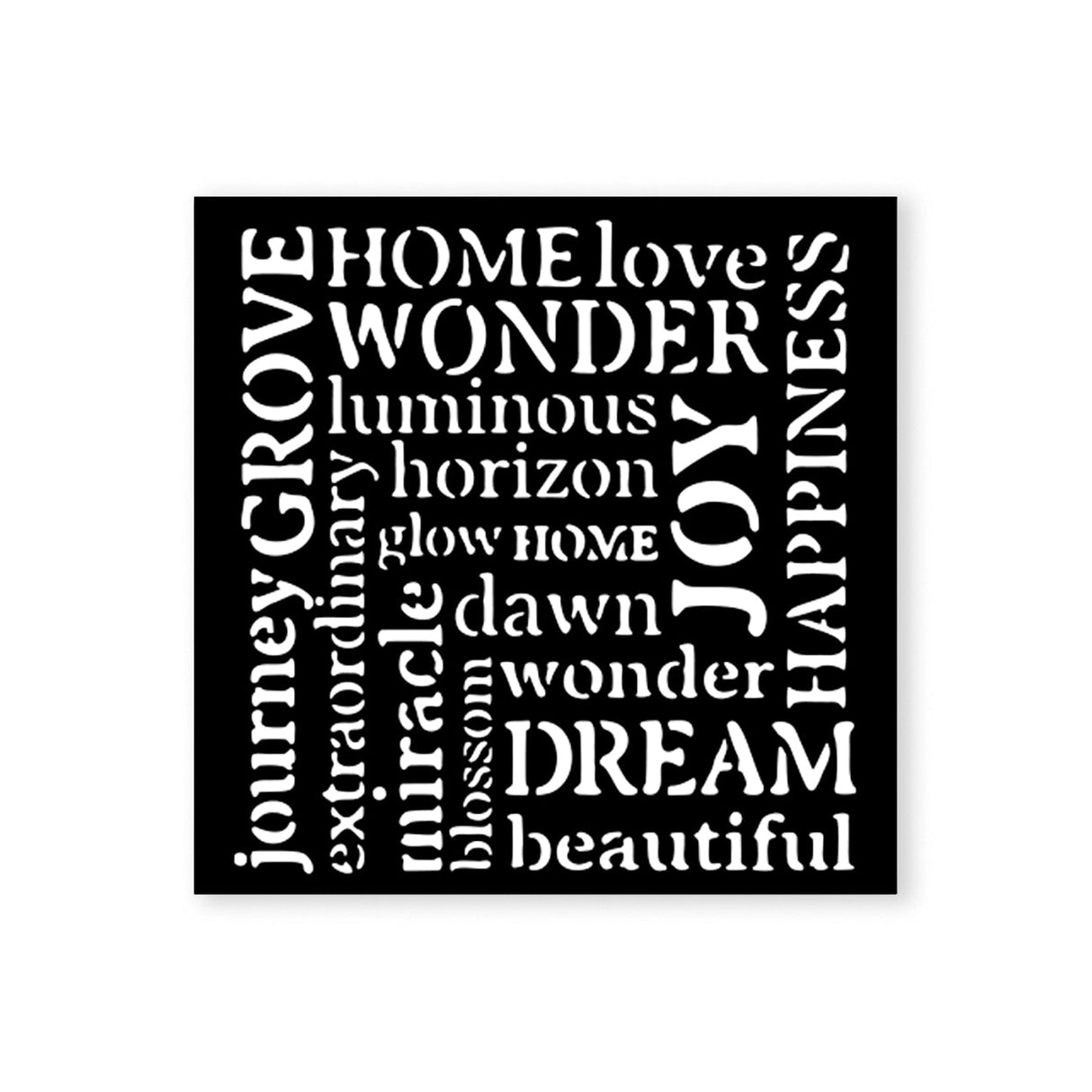 Stencil „Hidden Grove“ – 12 × 12 cm - PerlineBeads SA