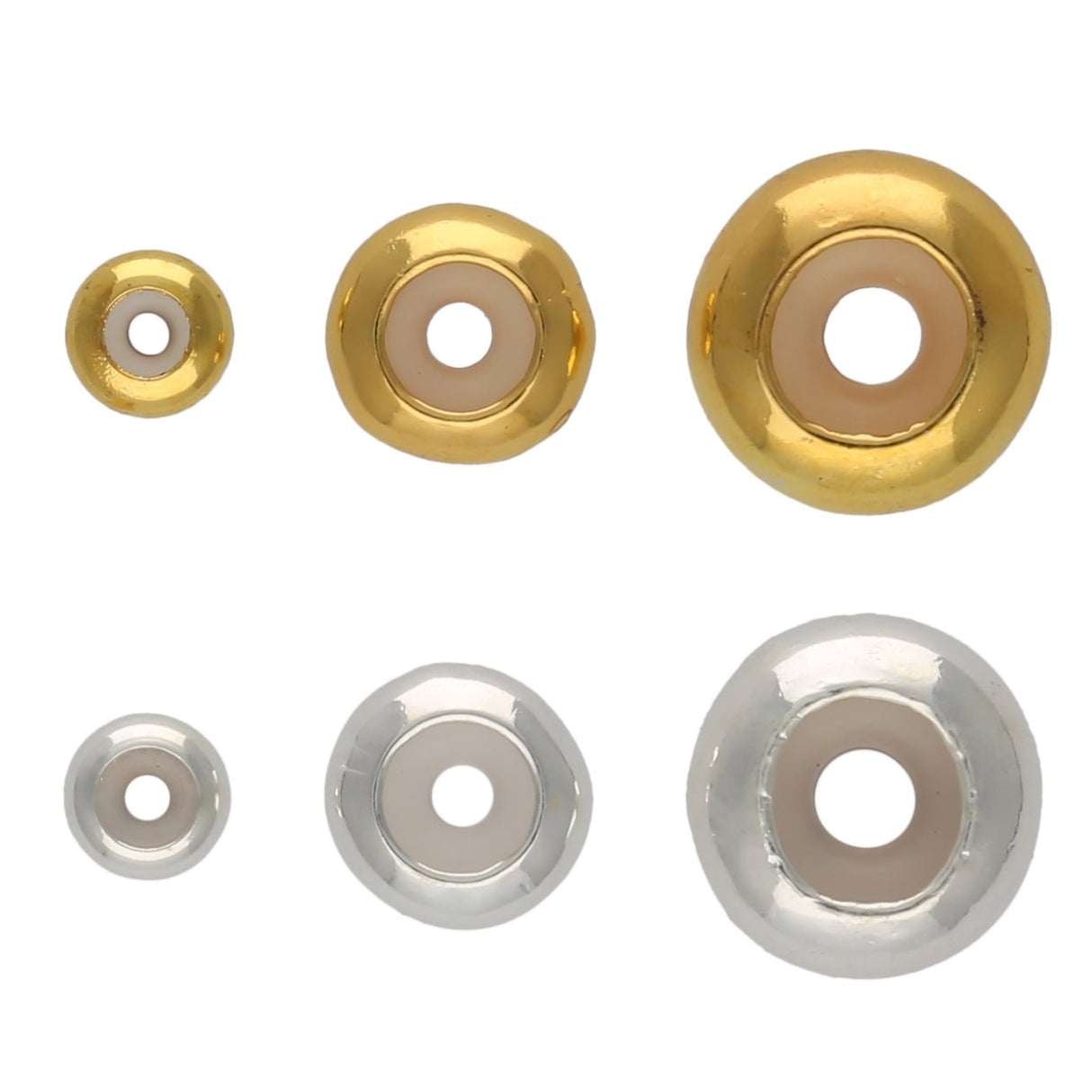 Stopper Perlen - Vergoldet und Versilbert - PerlineBeads SA