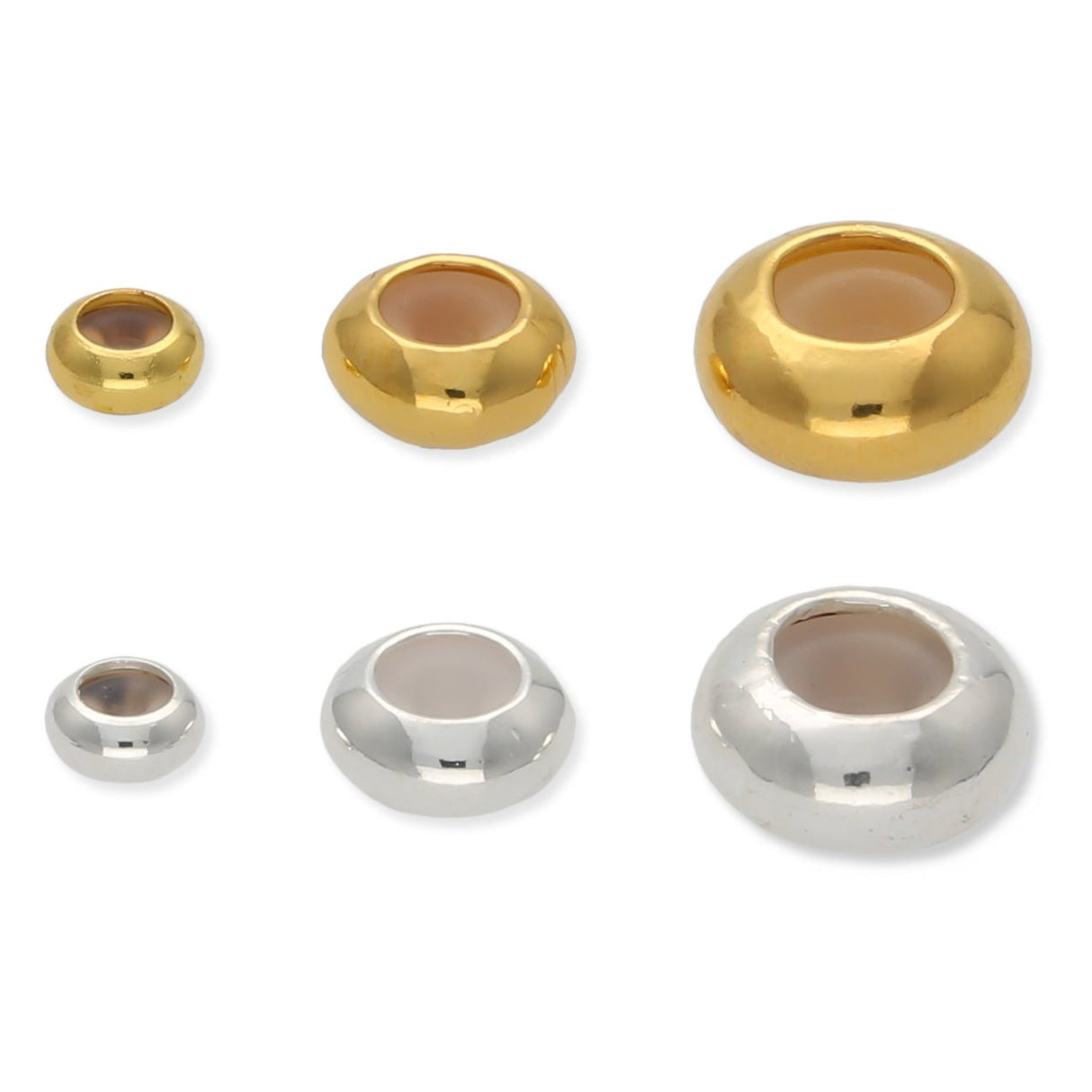 Stopper Perlen - Vergoldet und Versilbert - PerlineBeads SA