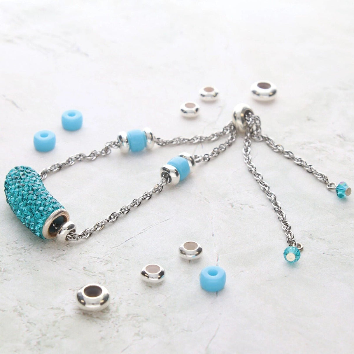 Stopper Perlen - Versilbert - PerlineBeads SA