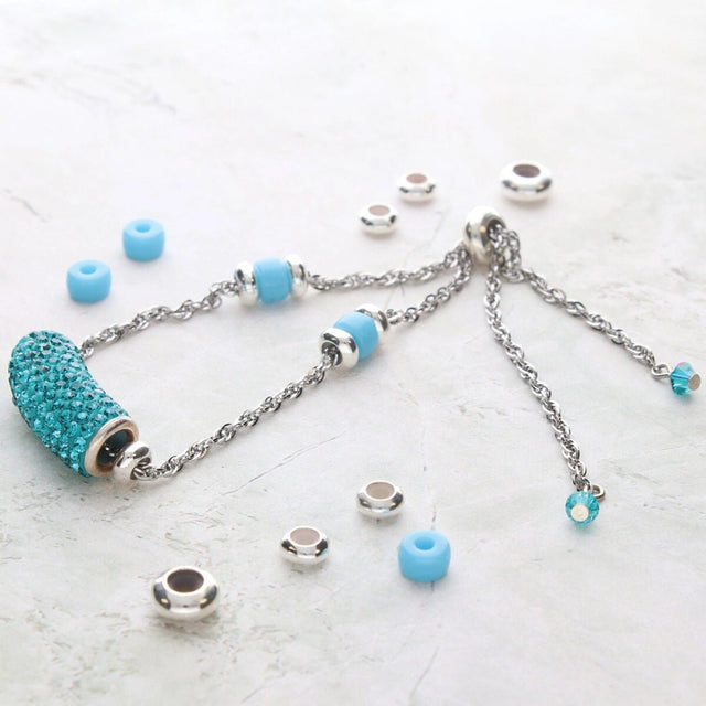 Stopper Perlen - Versilbert - PerlineBeads SA