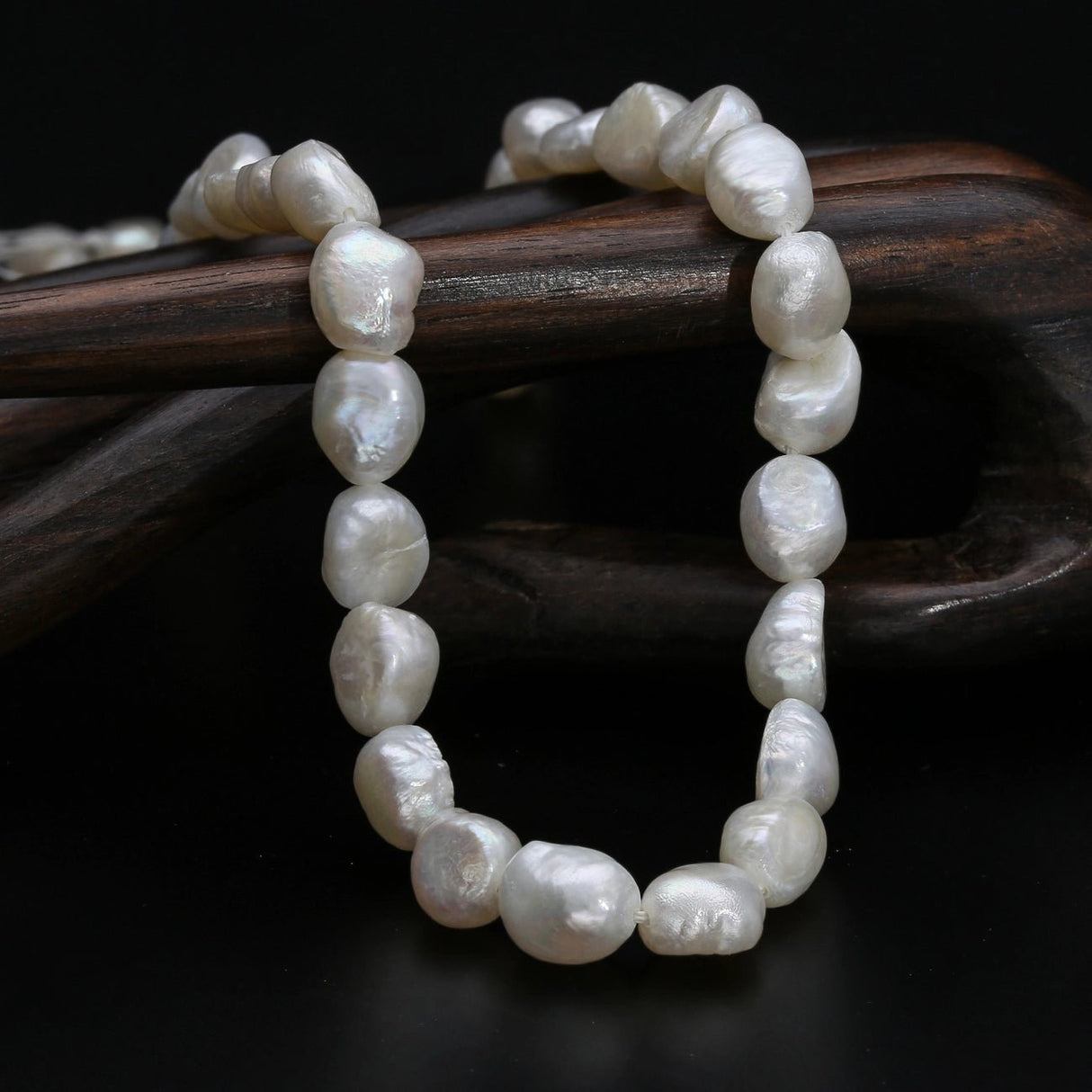 Süsswasser - Zuchtperlen Nuggets - ca. 10 x 8 mm - PerlineBeads SA