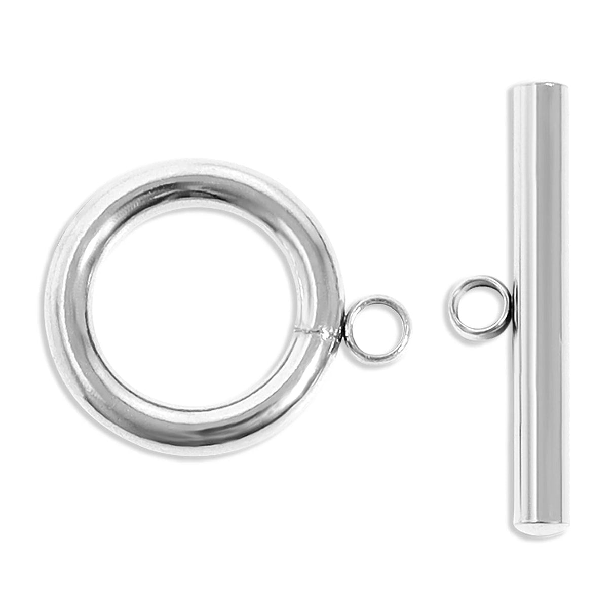 T - Bar - Verschluss rund ∅ 12 mm - Edelstahl PVD - PerlineBeads SA