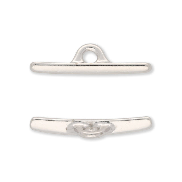 Tierra Cast - Knebel zu D Ring - Helles Rhodium - PerlineBeads SA