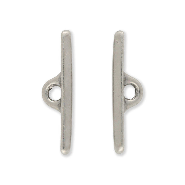 Tierra Cast - Knebel zu D Ring - Zinnfarbe - PerlineBeads SA