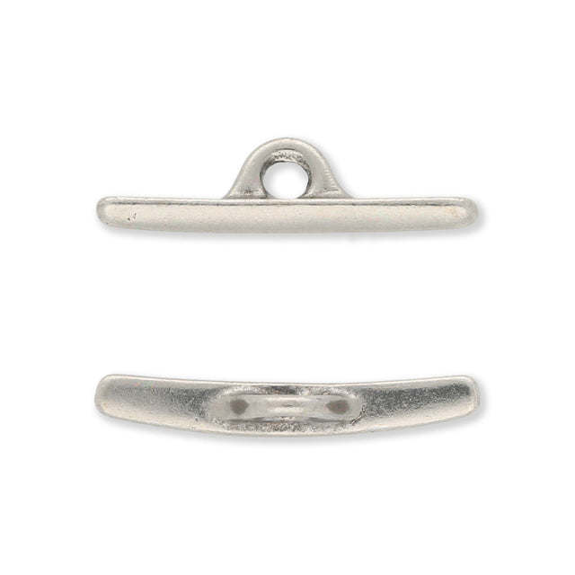 Tierra Cast - Knebel zu D Ring - Zinnfarbe - PerlineBeads SA