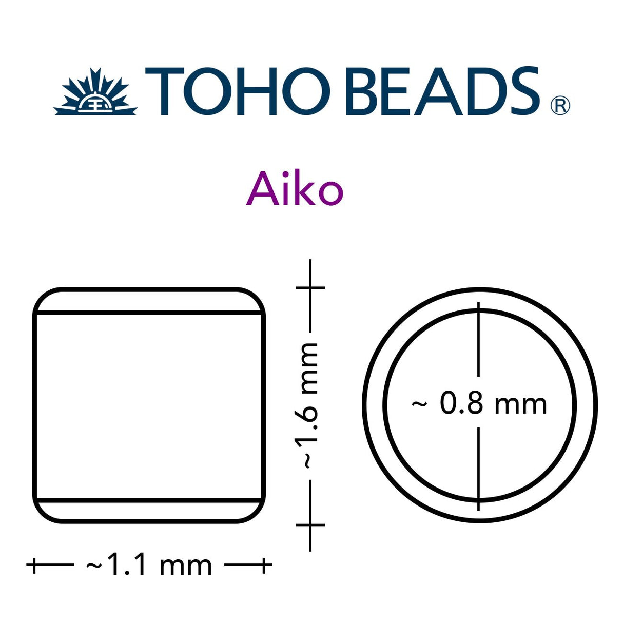 TOHO Aiko - PermaFinish Galvanized Matte Saffron - PerlineBeads SA